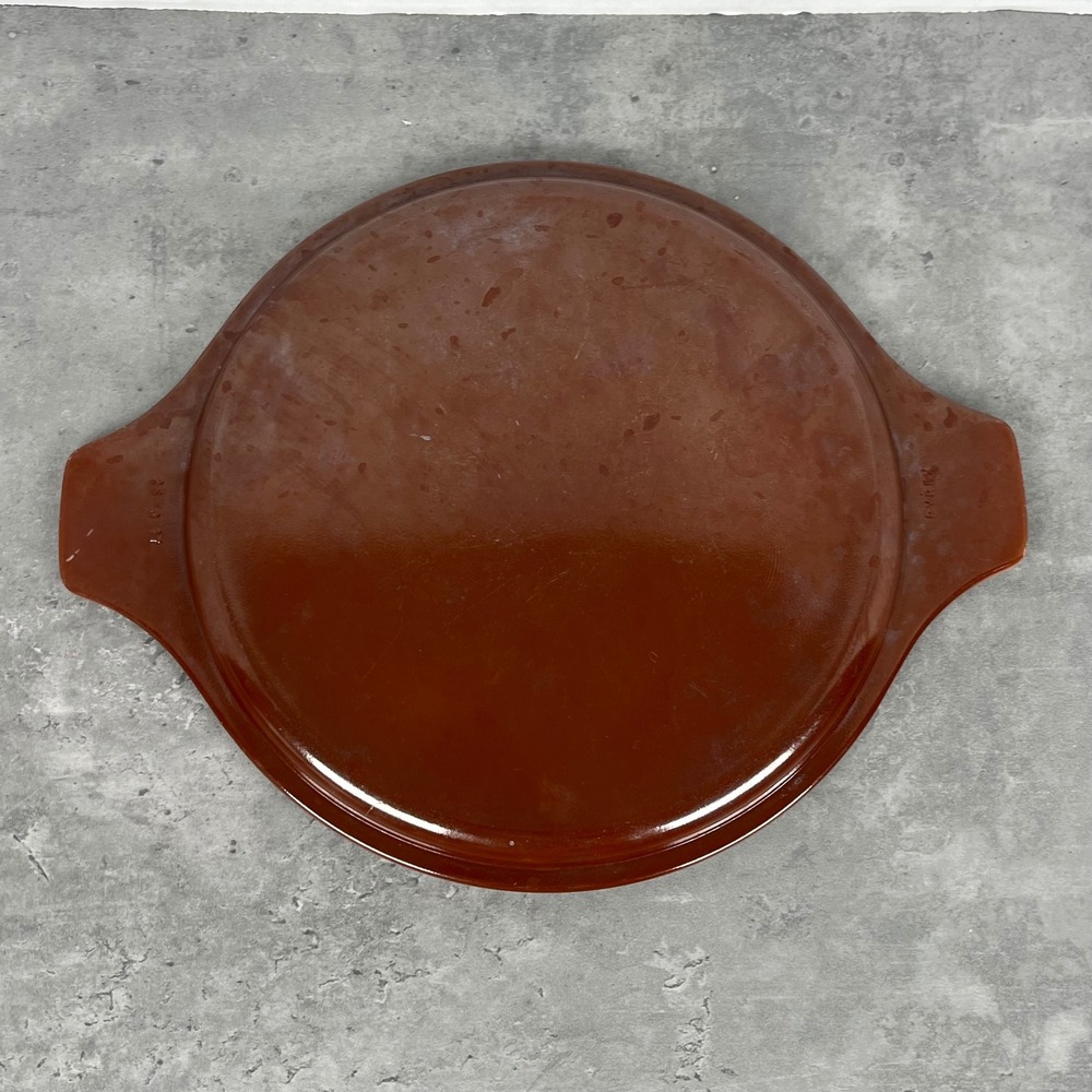Vintage Pyrex 25-C 17 Brown Terra Cotta Round Casserole Lid Replacement 8.75"
